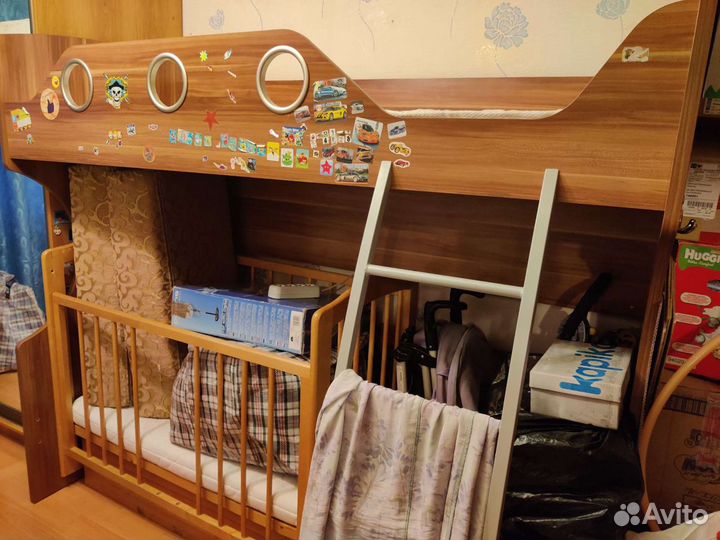 Кровать двухъярусная детская Шатура