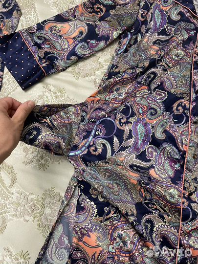 Халат женский шелковый