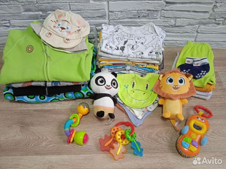 Вещи на мальчика р.62-68-74-80 пакетом