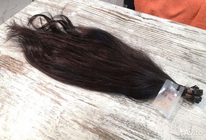 Натуральные волосы на капсулах, 55см