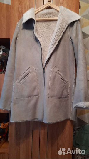 Дубленка женская двусторонняя