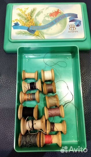 Для шитья Катушки Нитки Пистоны Ножницы СССР