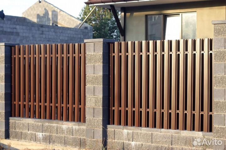 Штакетник для забора м-образный