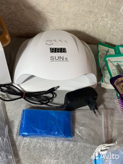 Все для маникюра гели,лампа,сухожар, перчатки