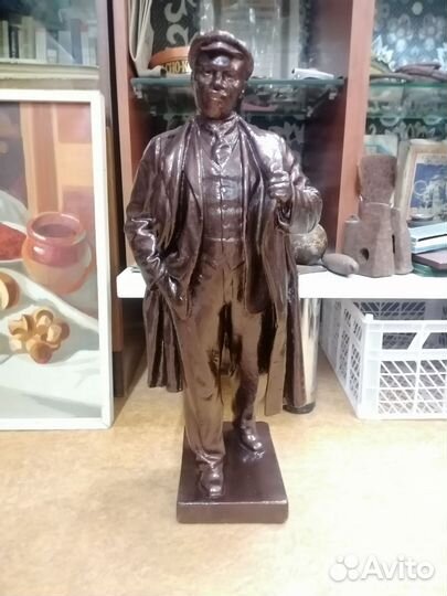 Гипсовая скульптура Ленин 1937 г 55 см