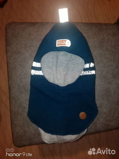 Зимняя шапка шлем для мальчика 50