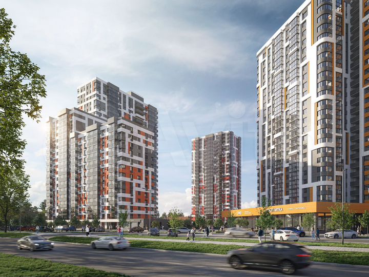 2-к. квартира, 63,6 м², 5/25 эт.