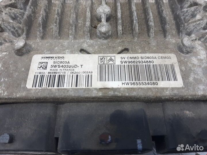 Блок управления двигателем Peugeot 807 2007 1943K1