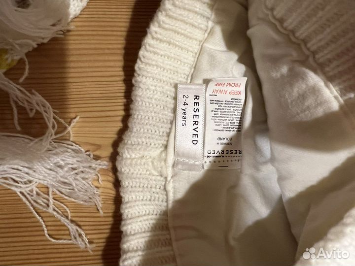 Комплект новый reserved шапка и шарф 2-4 года
