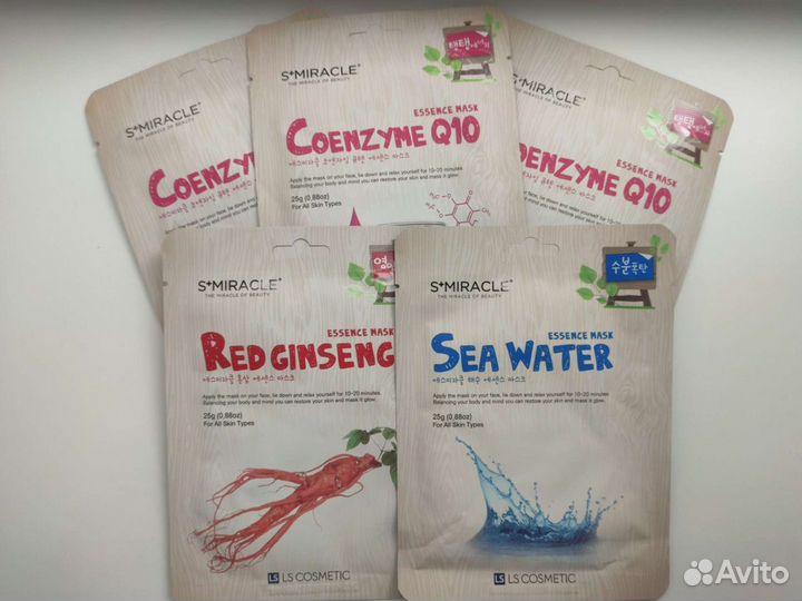 Тканевые маски для лица s+miracle