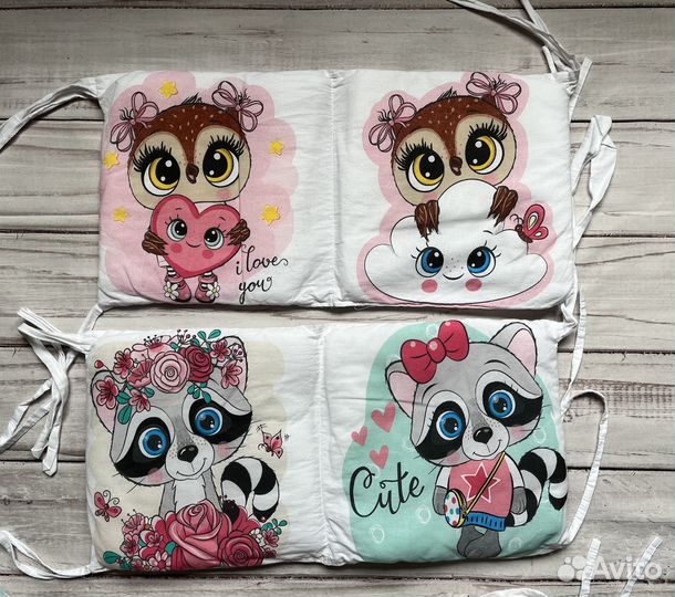 Бортики в детскую кроватку