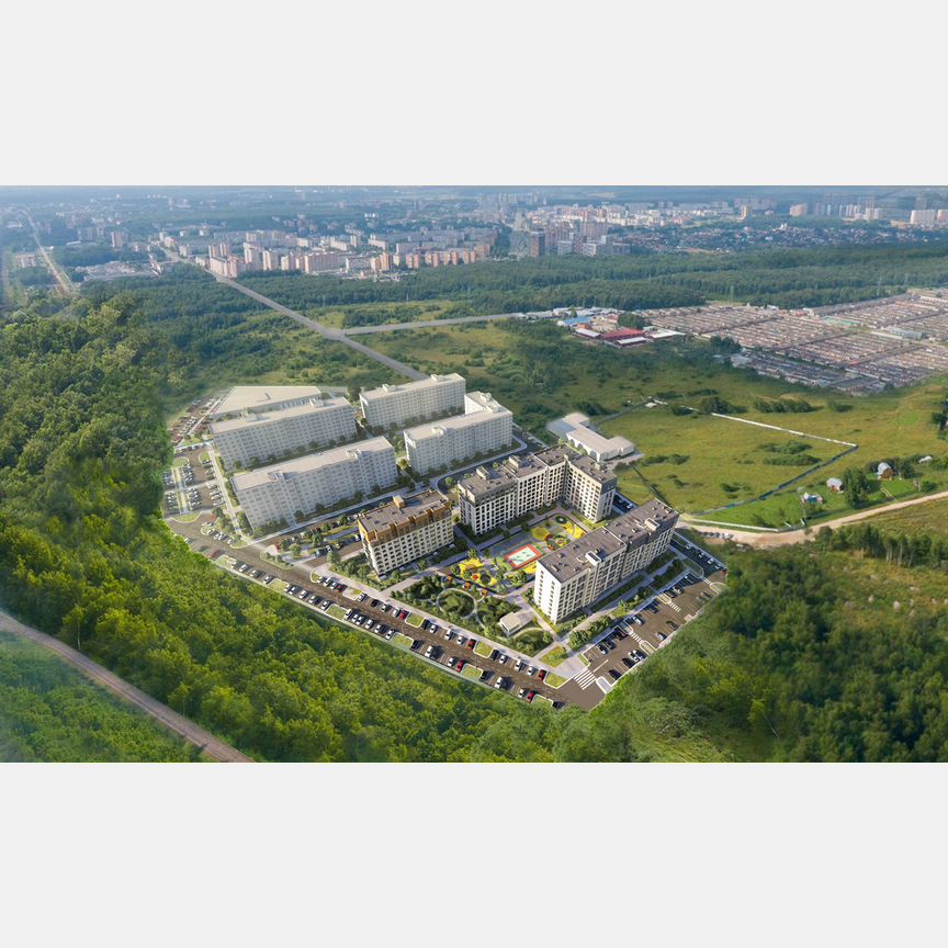 2-к. квартира, 61,7 м², 4/9 эт.