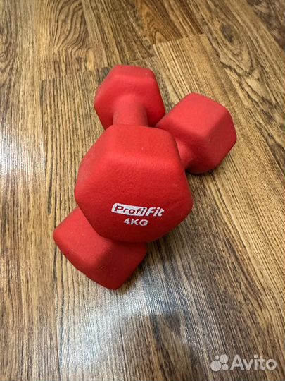Гантели неопреновые Profi Fit 4 кг (пара)