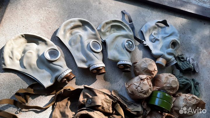 Противогазы СССР с фильтрами