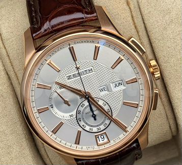 Золотые Zenith El Primero 42 mm rose gold Annual