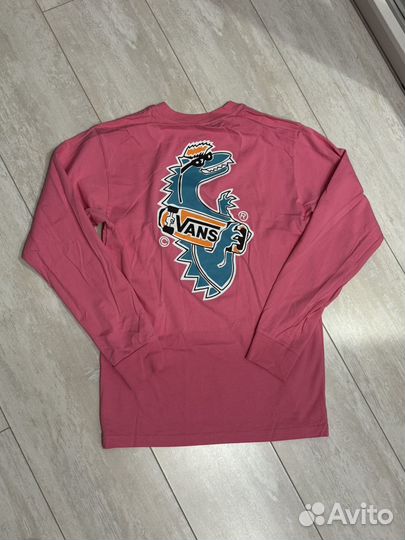 Лонгслив vans розовый