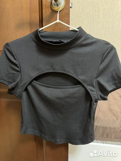 Топ черный shein S-M