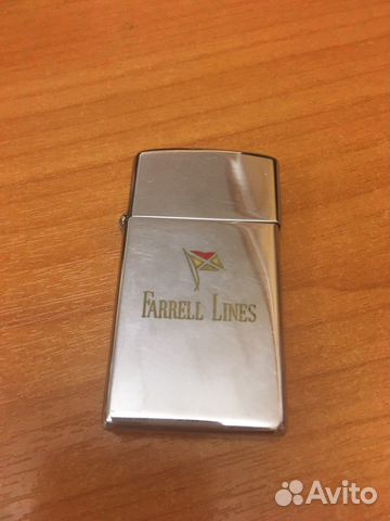 Зажигалка бензиновая zippo slim 1961 года