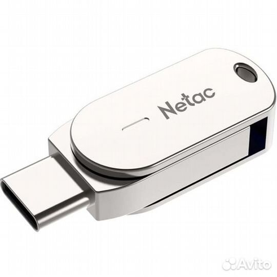 Флешка 32GB Netac USB 3.2 + Type-C (Metall)