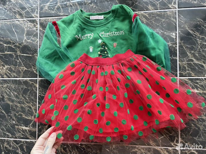 Костюм на рождество для девочки