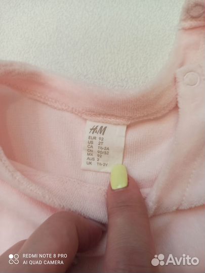 Костюм для девочки hm 92