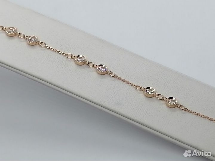 Золотой браслет С камнями (Au 585) (лс)