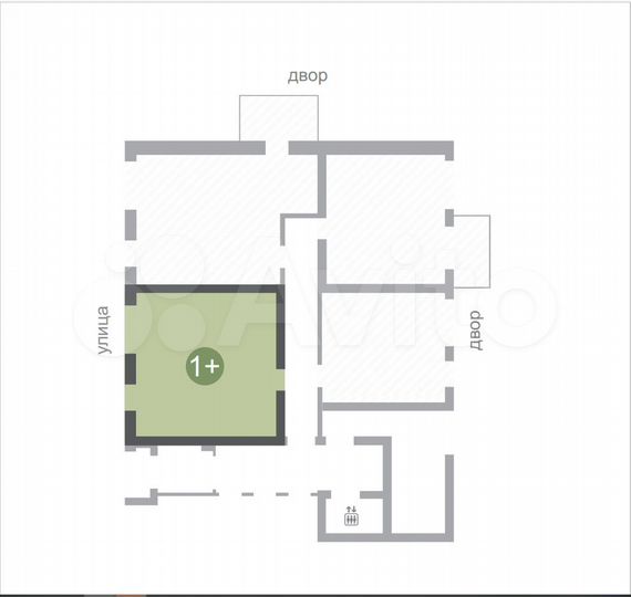 1-к. квартира, 43 м², 1/5 эт.
