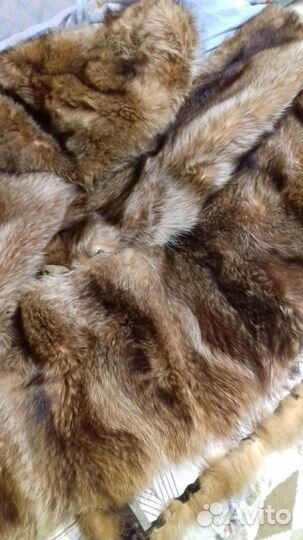 Мех енота на отделку