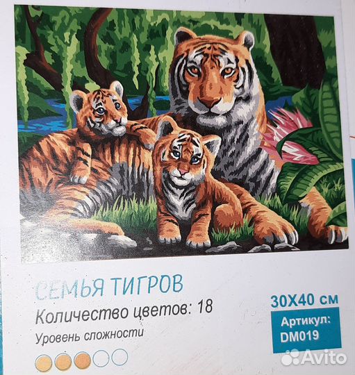 Картина по номерам 30х40