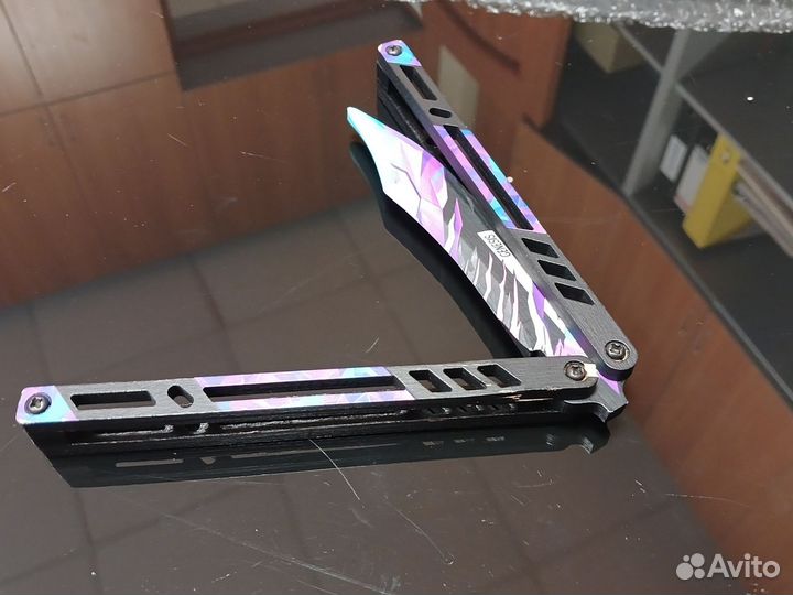 Нож бабочка деревянный