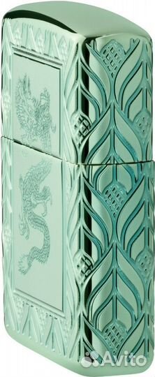 Zippo.Green-Golden Dragon.360. Лимит. Armor.Новая