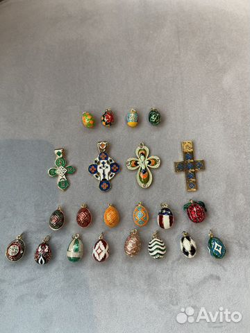Кресты и кулоны из эмали