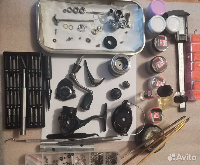 Абгрет, ремонт обслуживание рыболовных катушек