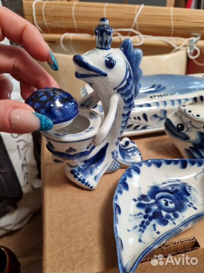 Шкатулки гжель