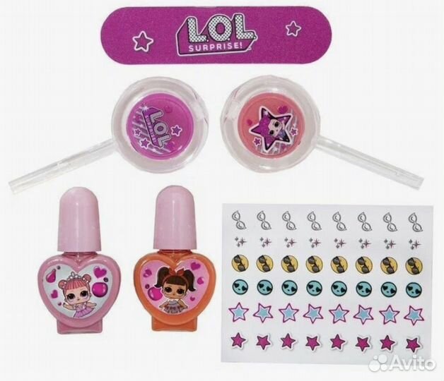 Набор детской косиетики для губ и ногтей