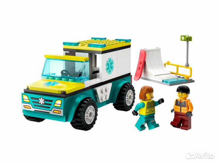 Lego City Emergency Ambulance Скорая помощь 60403