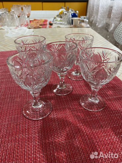Рюмки хрусталь на ножке СССР