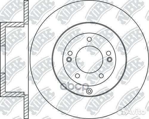 Диск тормозной зад RN1712 NiBK