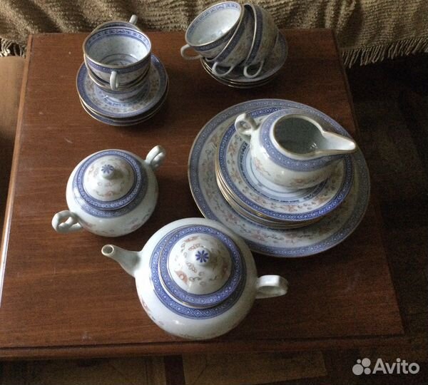 Китайский новый фарфоровый чайный сервиз