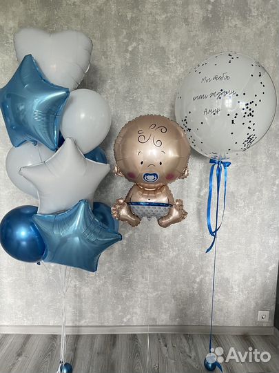 Гелиевые шары на выписку С доставкой