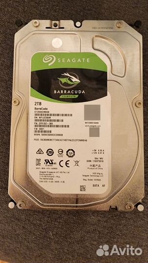 Жесткий диск 2тб Seagate Barracuda ST2000DM008
