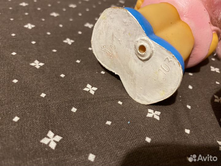Красная Шапочка, девочка резиновая игрушка СССР