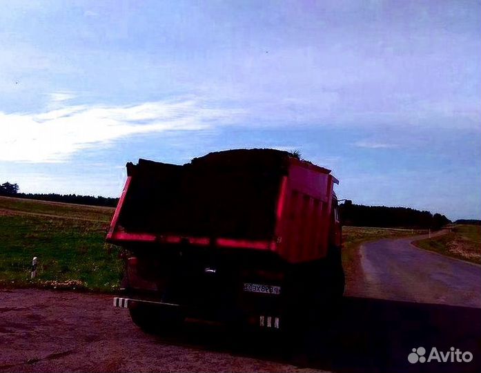 Чернозем, навоз с доставкой. Камаз 10 тонн
