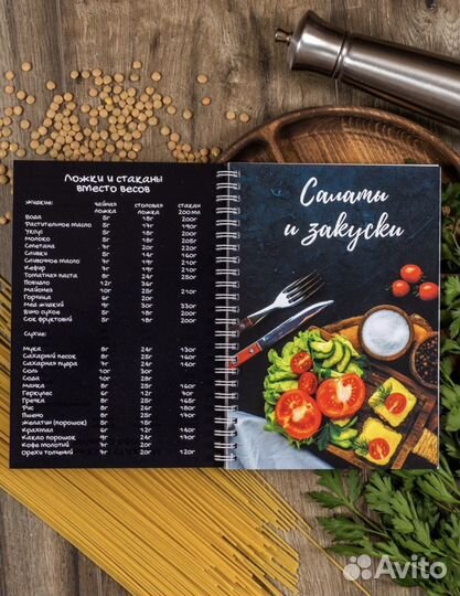 Книга для записи кулинарных рецептов