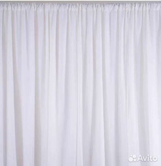Тюль вуаль белый новый
