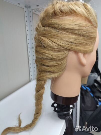 Голова манекен натуральные волосы
