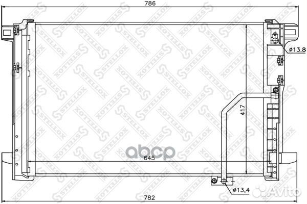 Радиатор кондиционера 10-45190-SX Stellox