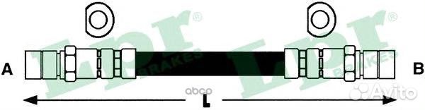 Шланг тормозной 6T46118 Lpr