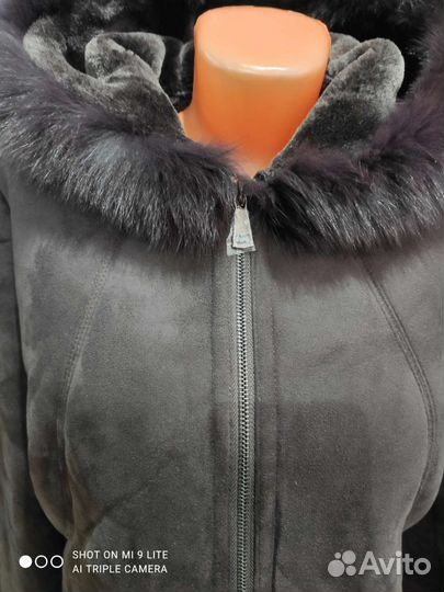 Дубленка женская экокожа короткая 48-50, 50-52