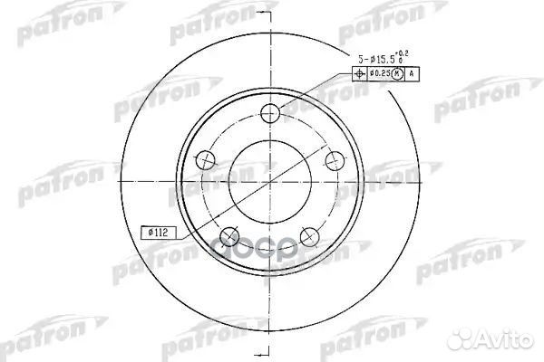 Диск тормозной задн audi: 100 84-90, 100 Avant